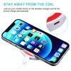 Universal QI Standard Round Wireless Charging Pad (White + Red)