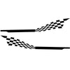 2 PCS/Set D-944 Striped Plaid Pattern Car Modified Decorative Sticker(Black)