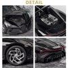 1:32 Alloy Sports Car Model With Sound And Light Boy Toy Car Decoration(Bright Black)