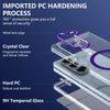 For Samsung Galaxy Z Fold6 lce Folding Series MagSafe Integrated Clear PC Phone Case(Purple)