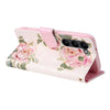 For Samsung Galaxy S23+ 5G Bronzing Painting RFID Leather Phone Case(Rose Flower)