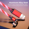 2.4A USB to 8 Pin 540 Degree Bendable Streamer Magnetic Data Cable, Cable Length: 1m(Red)