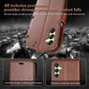 For Samsung Galaxy A15 AZNS Sheepskin Texture Flip Leather Phone Case(Brown)