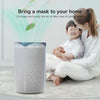 Portable UV Sterilization Anion Air Purifier Car Home Air Humidifier (White)