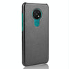 For Nokia 7.2 / 6.2 Shockproof Litchi Texture PC + PU Case(Black)