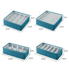 Foldable Drawer Clothes Storage Box, Spec: 6 Grids (Green)