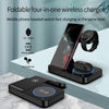For Samsung Galaxy Watch B18 4 in 1 Mobile Phone / Earphone Universal Foldable Wireless Charger(Black)