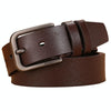 Dandali 120cm Men Rubberized Pin Buckle Belt Casual Vintage Waistband, Model: Style 5(Brown)