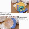 C0306 Spring Cartoon Dinosaur Pattern Baby Peaked Caps Infant Sunhat, Size: 48cm Adjustable(Blue)