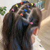 300pcs /Can Baby Elastic Hair Accessories And Hair Ties Children Non-Injury Hair Band, Style: Colorful Thread