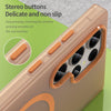 For Samsung Galaxy S23 Ultra 5G MagSafe Frosted Translucent TPU + PC Full Coverage Phone Case(Orange)