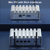 HYSTOU PO9B-J4125-4L Embedded Intel Celeron J4125 Processor Four Network Ports Mini Host, Specification:4GB+64GB