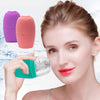 2pcs L-03-01 Face Ice Apparatus Massage Ice Roller Beauty Makeup Silicone Face Ice Tray(Rose Red)