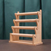 Solid Wood Detachable Jewelry Display Stand Watch Bangle Bracelet Storage Display Rack, Style: Four Layers