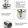 32mm  Ordinary Single Top Silk Slip Cap 316 Stainless Steel Yacht RV Awning Accessories