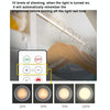 6 PCS / Set 16 Color RGB LED Night Light Strobe Atmosphere Pat Light Remote Control Cabinet Light with 2 Remote Control