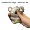 2 PCS TTPU1209 Color Printing Koala Slow Rebound Decompression Toy(Grey)