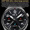 1.3 inch Leather Band IP68 Waterproof Smart Watch Support Bluetooth Call(Black)