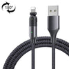 FXCL-WY0G 2.4A USB to 8 Pin 180 Degree Rotating Elbow Charging Cable, Length:1.2m(Grey)