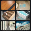 Floor Anti-slip Tape PEVA Waterproof Nano Non-marking Wear-resistant Strip, Size:2.5cm x 5m(Diamond Texture Transparent)