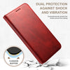 For Samsung Galaxy S25 5G Suteni Calf Texture Horizontal Flip Leather Phone Case(Red)