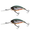 CB033/H 2pcs Inner Laser Deep Dive Sea Fishing Rock Fat Fake Bait Plastic Stiff Bait