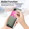 For Samsung Galaxy Z Fold6 Twill Fabric Leather Skin Card Bag Magnetic Back Phone Case(Green)