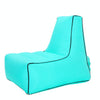BB1082 Inflatable Sofa Inflatable Bed Outdoor Folding Portable Air Sofa Size: 100 x 90 x 80cm(Lake Green)