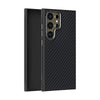 For Samsung Galaxy S24 Ultra 5G ABEEL C Carbon Fiber Series 6D Micro Relief MagSafe Phone Case(Black)