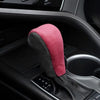 Suede Automatic Manual Gear Lever Cover(Red)