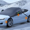 Car Front Windshield Snow and Anti-freeze Thickened Car Cover, Size: Black SUV