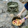 Naturehike NH20SJ040 10L PVC Outdoor Camping Foldable Water Storage Bucket (Coffee)