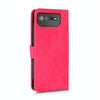 For Asus ROG Phone 6 Skin Feel Magnetic Flip Leather Phone Case(Rose Red)