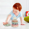 6 In 1 Toddler Baby Stackable Grip Anti-Eating Teether Stacking Kids Toys