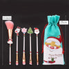 Christmas Makeup Brush Gift Elk Beginner Set Beauty Tool Set, Specification:Five Long Style-Single Side