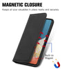 For Samsung Galaxy A73 5G Retro Skin Feel Magnetic Horizontal Flip Leather Phone Case(Black)