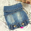 Retro Denim Dog Vest, Light Blue, Size L