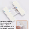 10pcs Refrigerator Door Anti-opening Snap Kids Anti-opening Drawer Fixed Buckle Self-adhesive Double Buckle Safety Lock(White)