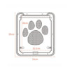 Pet Supplies Dog Paw Print Door Bite-Proof Small Dog Cat Screen Window Door Cat And Dog Door(Black)