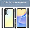 For Samsung Galaxy A26 5G Colorful Series Acrylic Hybrid TPU Phone Case(Black)