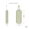 Magnetic Portable With Lanyard Sunglasses Protective Case Silicone Eyeglasses Storage Bag(Light Green)
