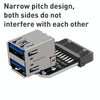 10 PCS 19/20Pin to Dual USB 3.0 Adapter Converter, Model:PH21