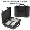 For DJI Mini 4K / Mini 2 SE / Mini 2 Suitcase Explosion-Proof Box Compatible With RC-N1 / N2(Black)