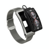 K7 1.14 inch TFT Screen Smart Call Bracelet, BT Call / Heart Rate / Blood Pressure / Blood Oxygen, Strap:Milanese Steel Strap(Tarnish)