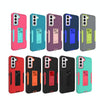 For Samsung Galaxy S21 FE 5G Magnetic Holder Phone Case(Black)