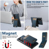 For Samsung Galaxy S25+ 5G Suteni H17 Litchi Texture Leather MagSafe Detachable Wallet Phone Case(Blue)