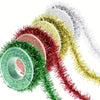 2.8m /Roll Christmas Glitter Striped Ribbon Bow DIY Decorative Ribbon Gift Packaging Ribbon(Gold)