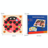 Wooden Beetle Memory Chess Parent-Child Interactive Brain Puzzle Game(Red)