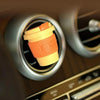 BEN.JACK Coffee Cup Car Perfume Air Conditioner Air Outlet Aromatherapy Ornaments(Light Smoke Gray+Gray)