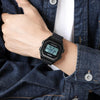 SKMEI 1875 Men Outdoor Electronic Watch Timing Multi-Functional Watch, Style: Steel Band Black Machine